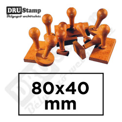 Fabélyegző 80 x 40 mm-es négyszög alakú lenyomattal