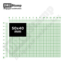 Fabélyegző 40 x 50 mm-es négyszög alakú lenyomattal