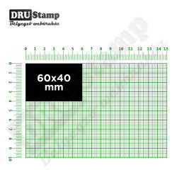 Fabélyegző 60 x 40 mm-es négyszög alakú lenyomattal
