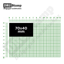 Fabélyegző 70 x 40 mm-es négyszög alakú lenyomattal