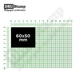 Fabélyegző 60 x 50 mm-es négyszög alakú lenyomattal