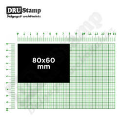 Fabélyegző 80 x 60 mm-es négyszög alakú lenyomattal
