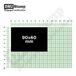 Fabélyegző 90 x 60 mm-es négyszög alakú lenyomattal
