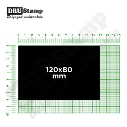 Fabélyegző 120 x 80 mm-es négyszög alakú lenyomattal