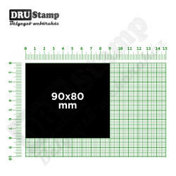 Fabélyegző 90 x 80 mm-es négyszög alakú lenyomattal