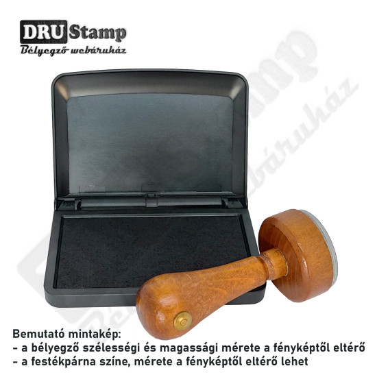 Fabélyegző Ø50 mm átmérőjű KÖR alakú lenyomattal