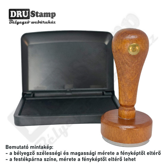 Fabélyegző Ø50 mm átmérőjű KÖR alakú lenyomattal
