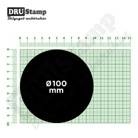 Fabélyegző Ø100 mm átmérőjű KÖR alakú lenyomattal