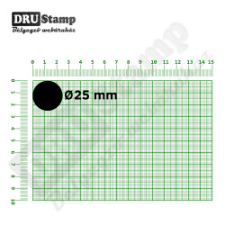 Fabélyegző Ø25 mm átmérőjű KÖR alakú lenyomattal