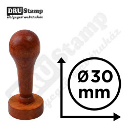 Fabélyegző Ø30 mm átmérőjű KÖR alakú lenyomattal