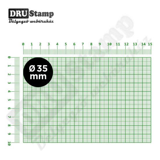 Fabélyegző Ø35 mm átmérőjű KÖR alakú lenyomattal