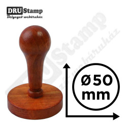 Fabélyegző Ø50 mm átmérőjű KÖR alakú lenyomattal