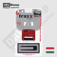 TRAXX Printer 8051 kirakós bélyegző szett (3 soros - 14x38 mm)