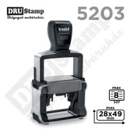 Trodat Professional 4.0 5203 fémvázas bélyegző egyedi lenyomattal (max 28x49 mm)