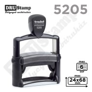 Trodat Professional 3.0 5205 fémvázas bélyegző egyedi lenyomattal (max 24x68 mm)