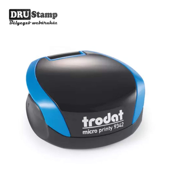 Trodat Micro Printy 9342 zsebbélyegző egyedi lenyomattal (Ø42 mm kör)