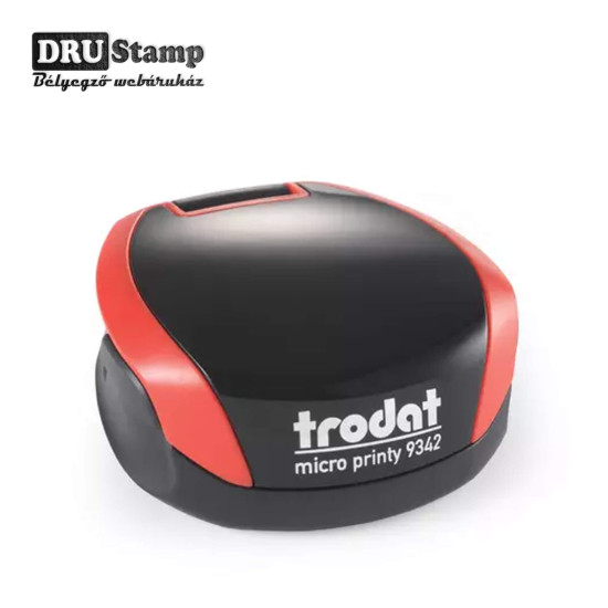 Trodat Micro Printy 9342 zsebbélyegző egyedi lenyomattal (Ø42 mm kör)