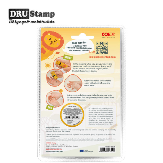 COLOP Cleany Hand bélyegző - Oroszlán COLOP Cleany Hand bélyegző - Oroszlán