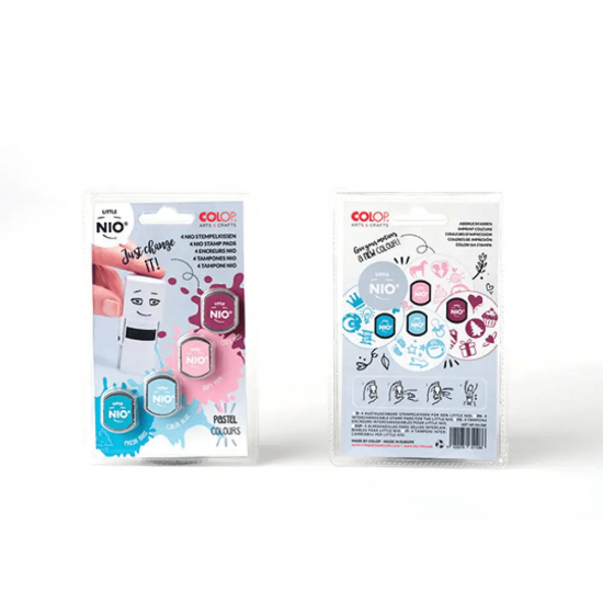 COLOP NIO színes cserepárna - PASZTELL színek (4db-os bliszter) COLOP NIO színes cserepárna - PASZTELL színek (4db-os bliszter)