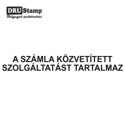A SZÁMLA KÖZVETÍTETT SZOLGÁLTATÁST TARTALMAZ bélyegző