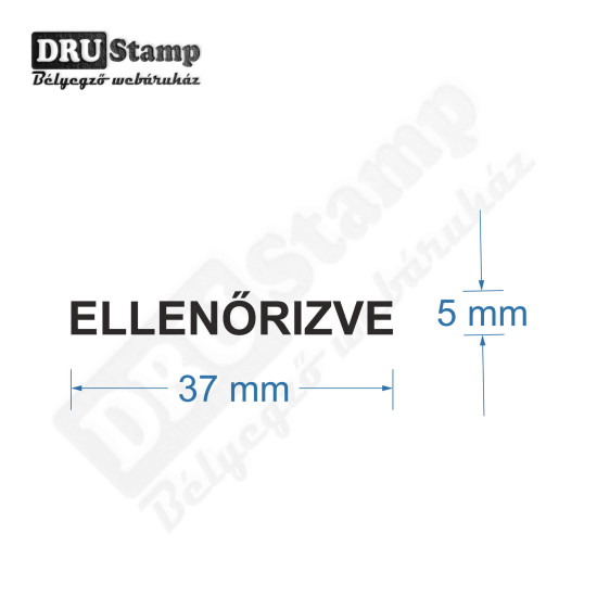 ELLENŐRIZVE bélyegző ELLENŐRIZVE bélyegző