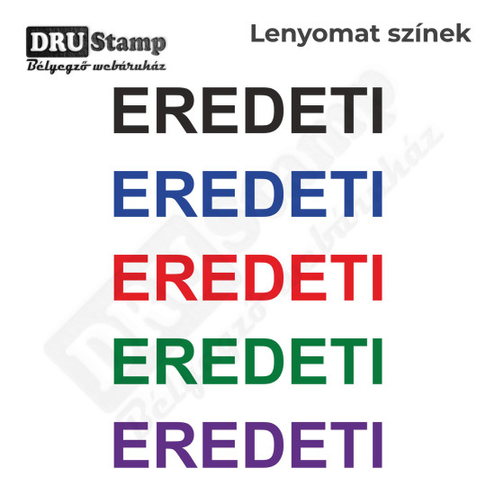 EREDETI bélyegző EREDETI bélyegző