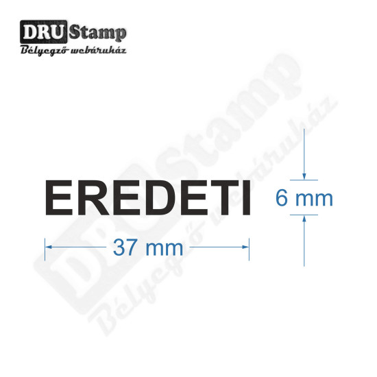 EREDETI bélyegző EREDETI bélyegző