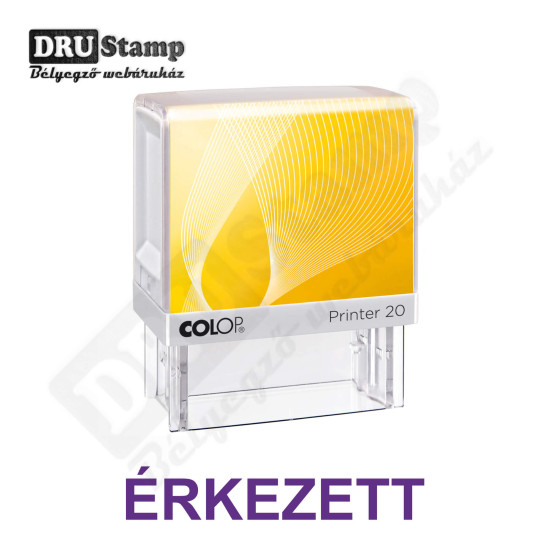 ÉRKEZETT bélyegző