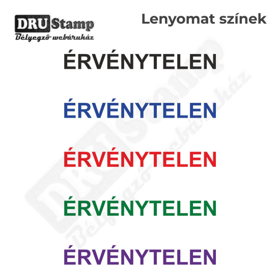 ÉRVÉNYTELEN bélyegző ÉRVÉNYTELEN bélyegző