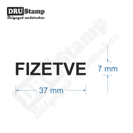 FIZETVE bélyegző