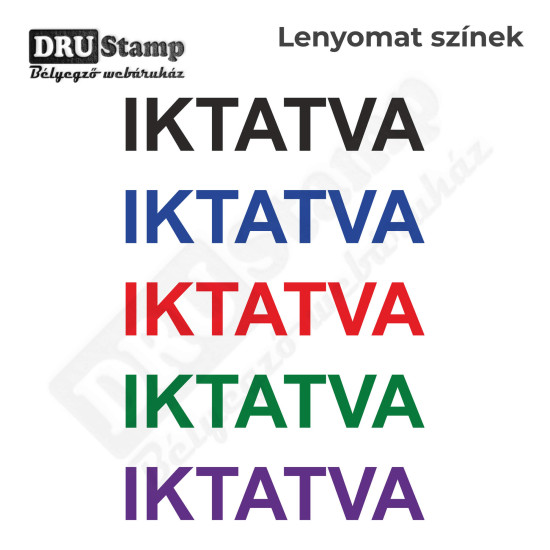 IKTATVA bélyegző IKTATVA bélyegző