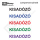 KISADÓZÓ feliratú bélyegző - fixszavas