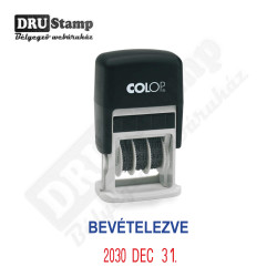 BEVÉTELEZVE dátum bélyegző