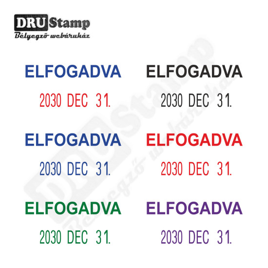 ELFOGADVA dátum bélyegző