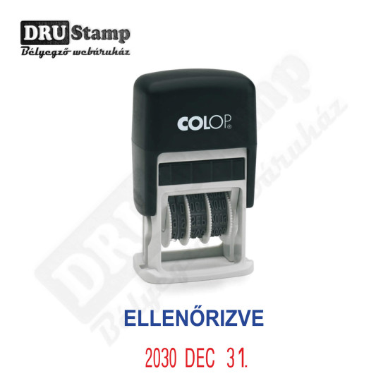 ELLENŐRIZVE dátum bélyegző