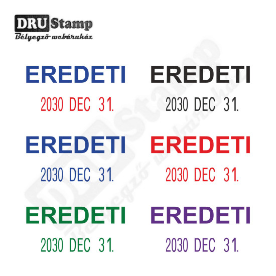 EREDETI dátum bélyegző