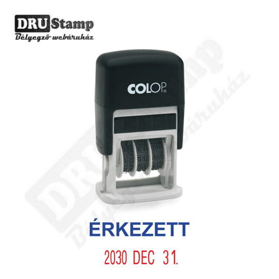 ÉRKEZETT dátum bélyegző