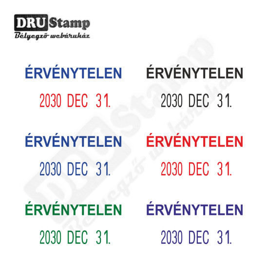ÉRVÉNYTELEN dátum bélyegző ÉRVÉNYTELEN dátum bélyegző