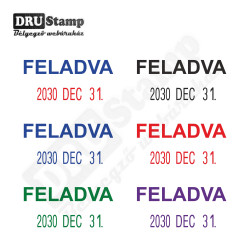 FELADVA dátum bélyegző