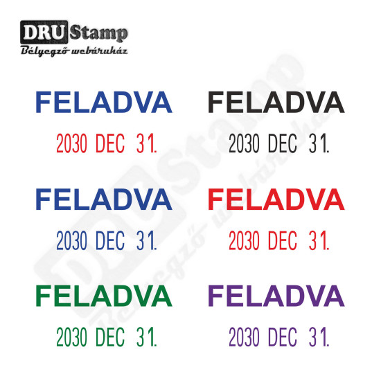 FELADVA dátum bélyegző FELADVA dátum bélyegző