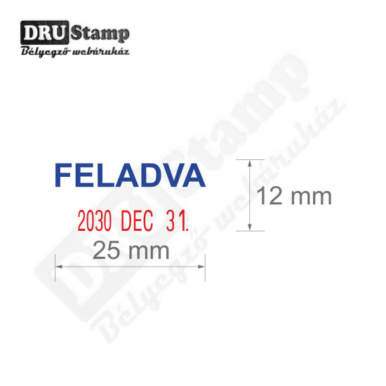 FELADVA dátum bélyegző FELADVA dátum bélyegző