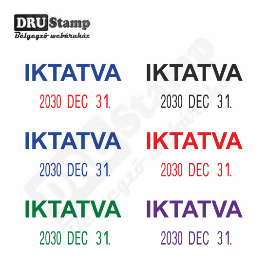 IKTATVA dátum bélyegző