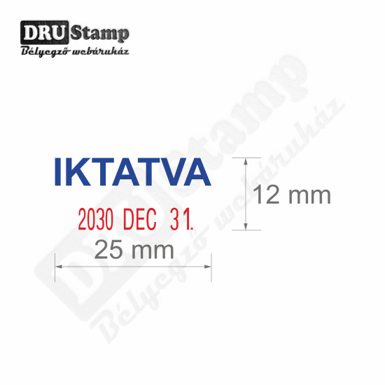 IKTATVA dátum bélyegző