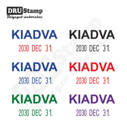 KIADVA dátum bélyegző