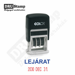 LEJÁRAT dátum bélyegző