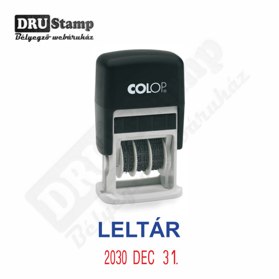 LELTÁR dátum bélyegző