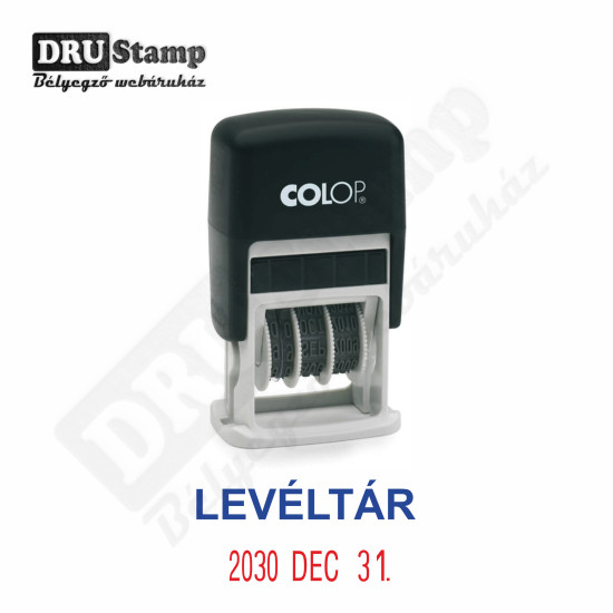 LEVÉLTÁR dátum bélyegző