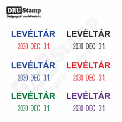 LEVÉLTÁR dátum bélyegző