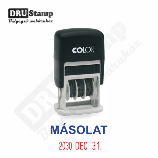 MÁSOLAT dátum bélyegző