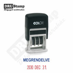 MEGRENDELVE dátum bélyegző